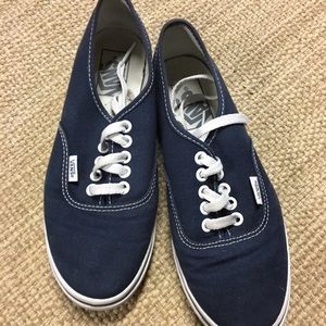 Navy blue Vans. Like new!